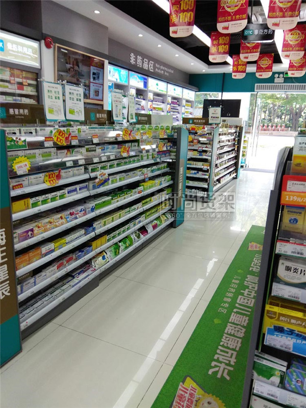 藥店貨架布局設(shè)計效果圖