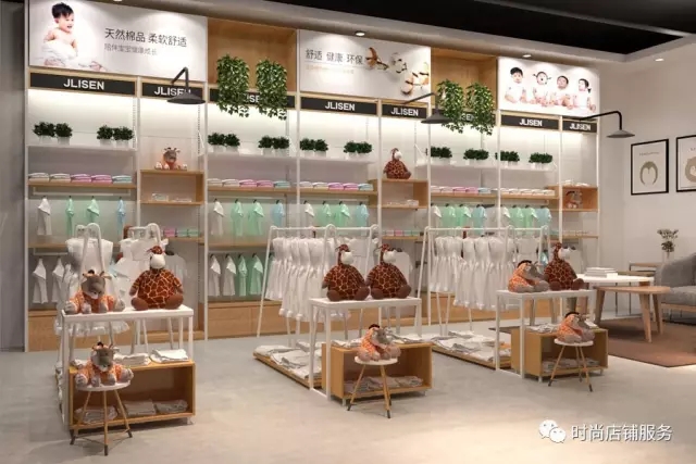 母嬰店貨架陳列設(shè)計效果圖